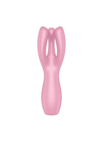 Vibromasseur point G avec stimulateur de clitoris USB rose Threesome 3 Satisfyer - CC597778